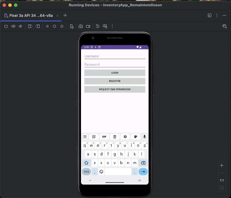 Inventory Management App UI
